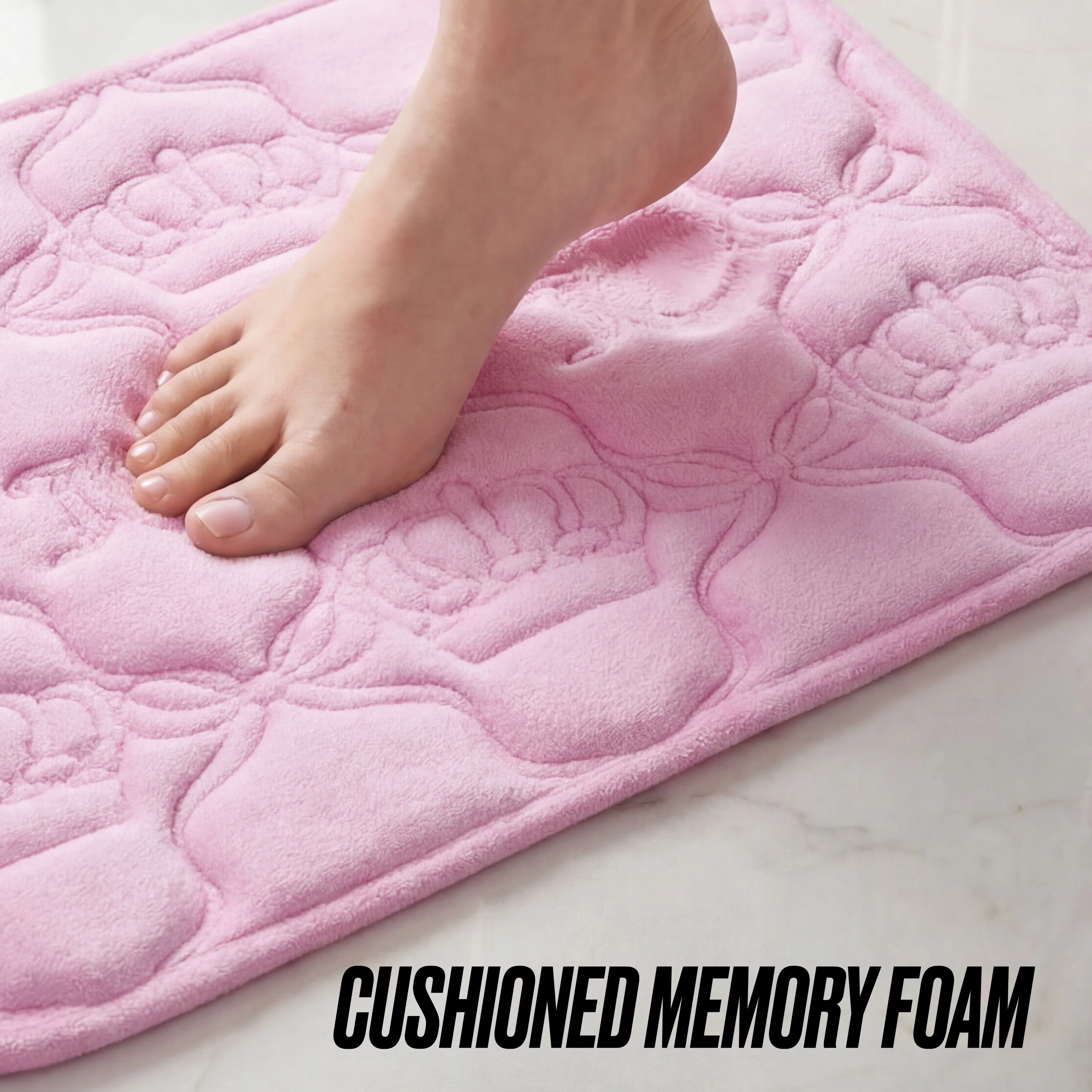Quilted Memory Foam Bath Mat, 17" x 24" - Image 7