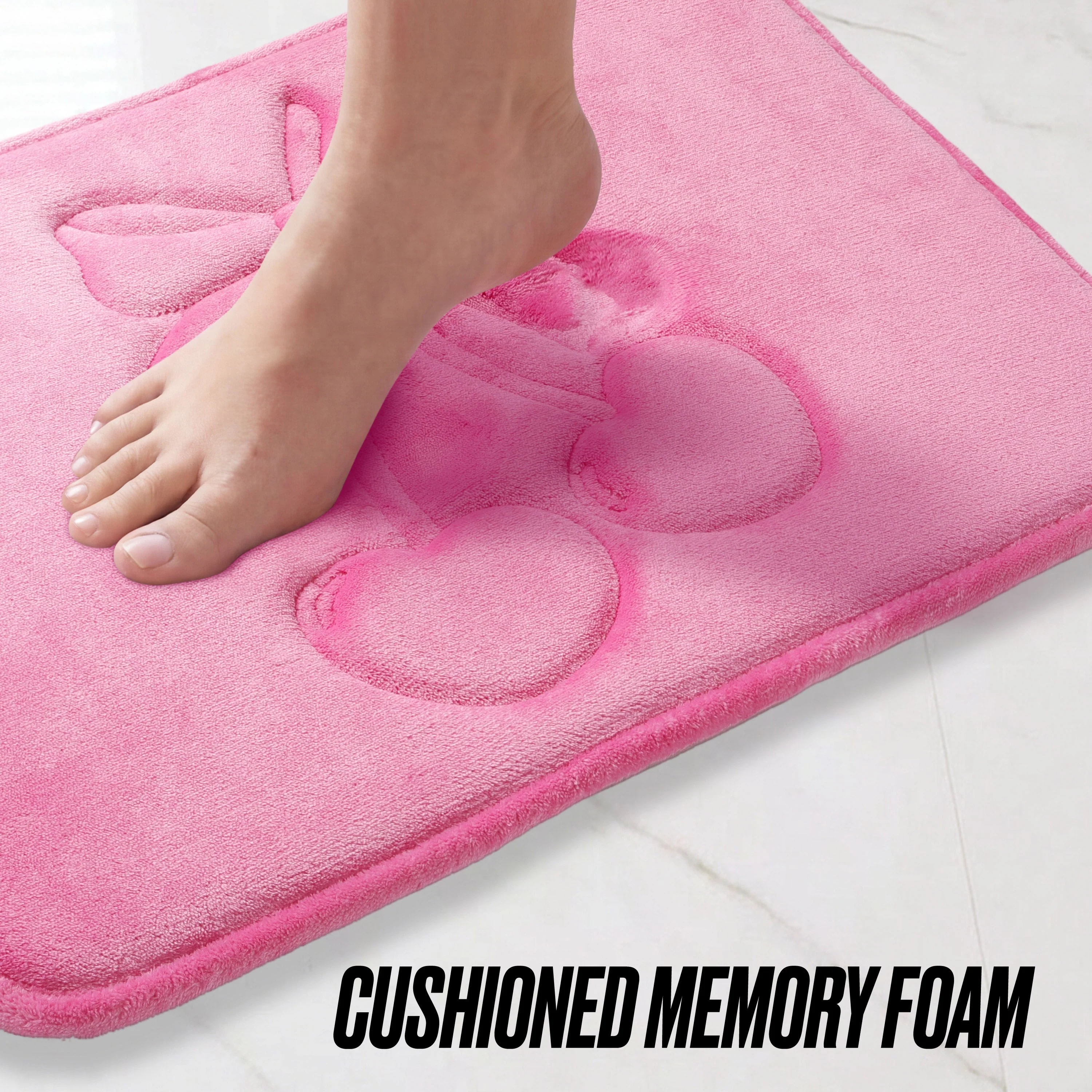 Quilted Memory Foam Bath Mat, 17" x 24" - Image 7