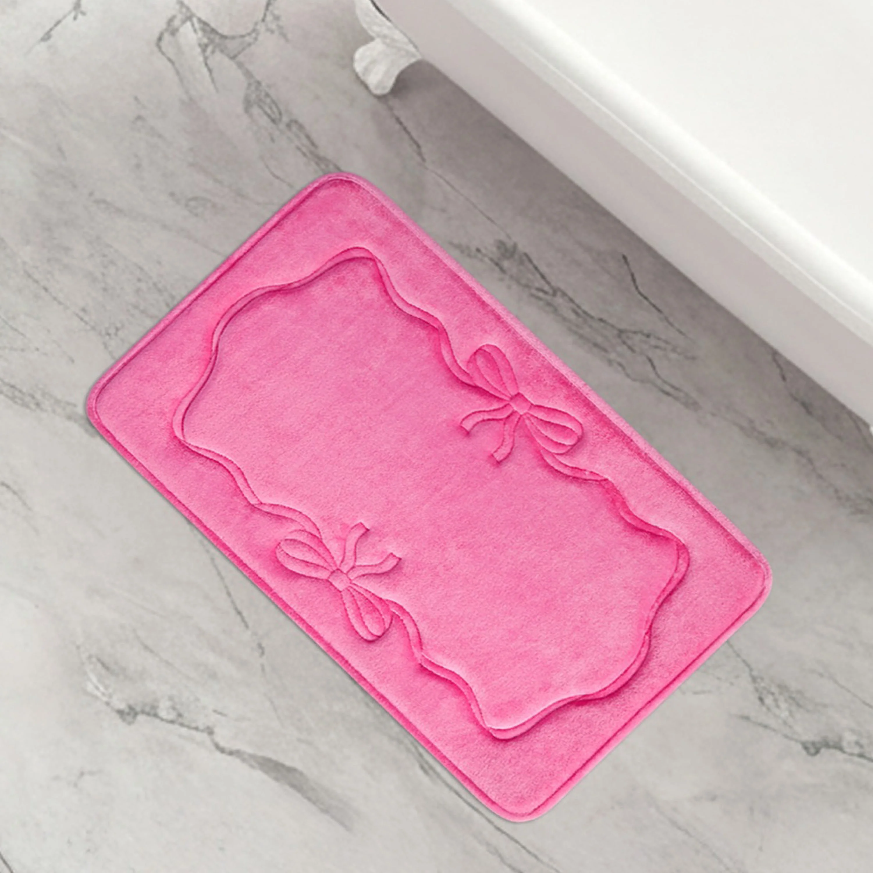 Quilted Memory Foam Bath Mat, 20" x 32"