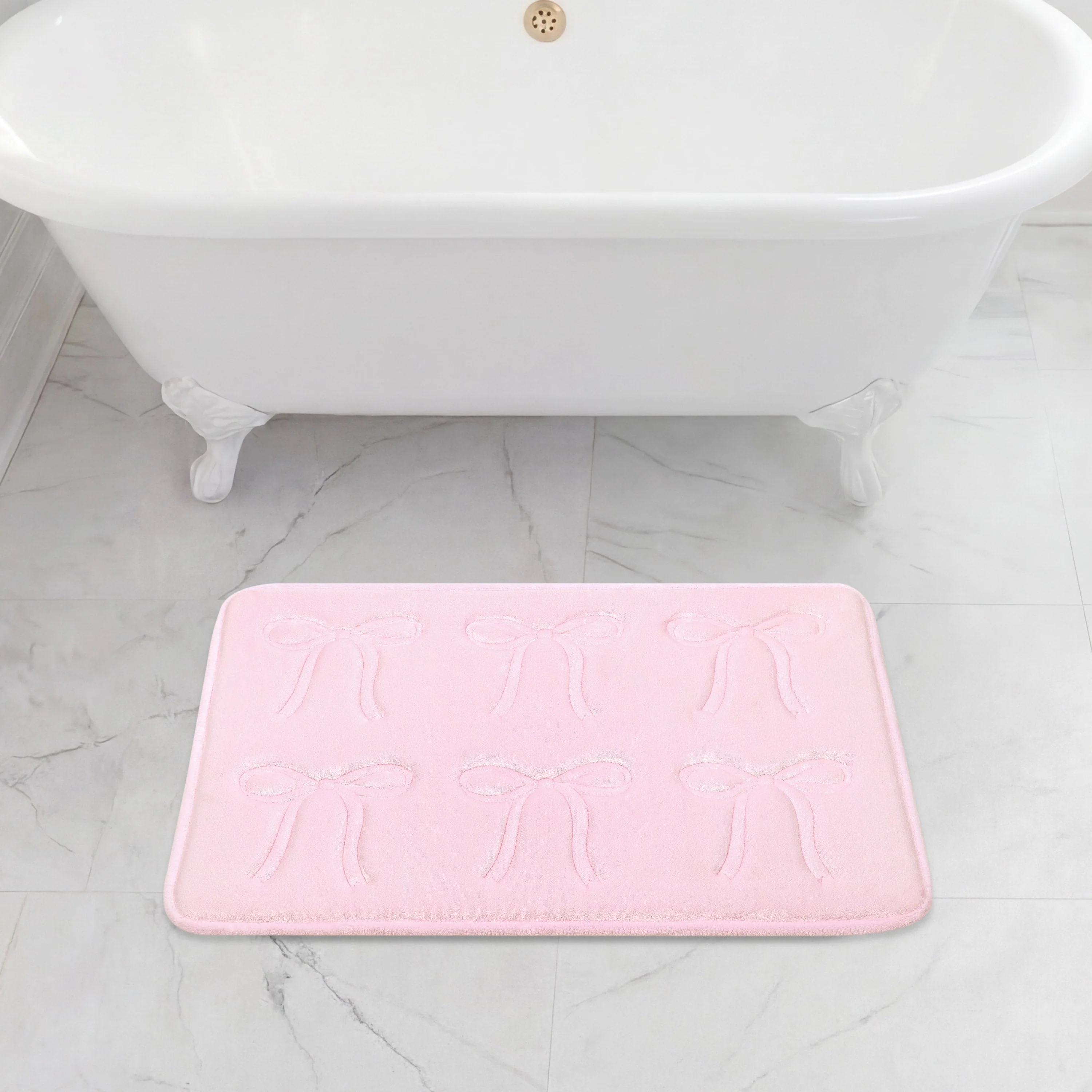 Quilted Memory Foam Bath Mat, 20" x 32"