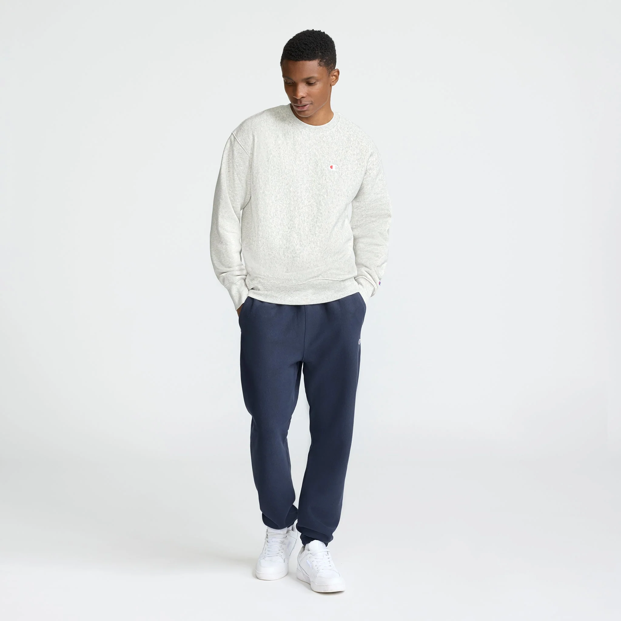 Reverse Weave Crewneck Sweatshirt, C Logo - Image 5
