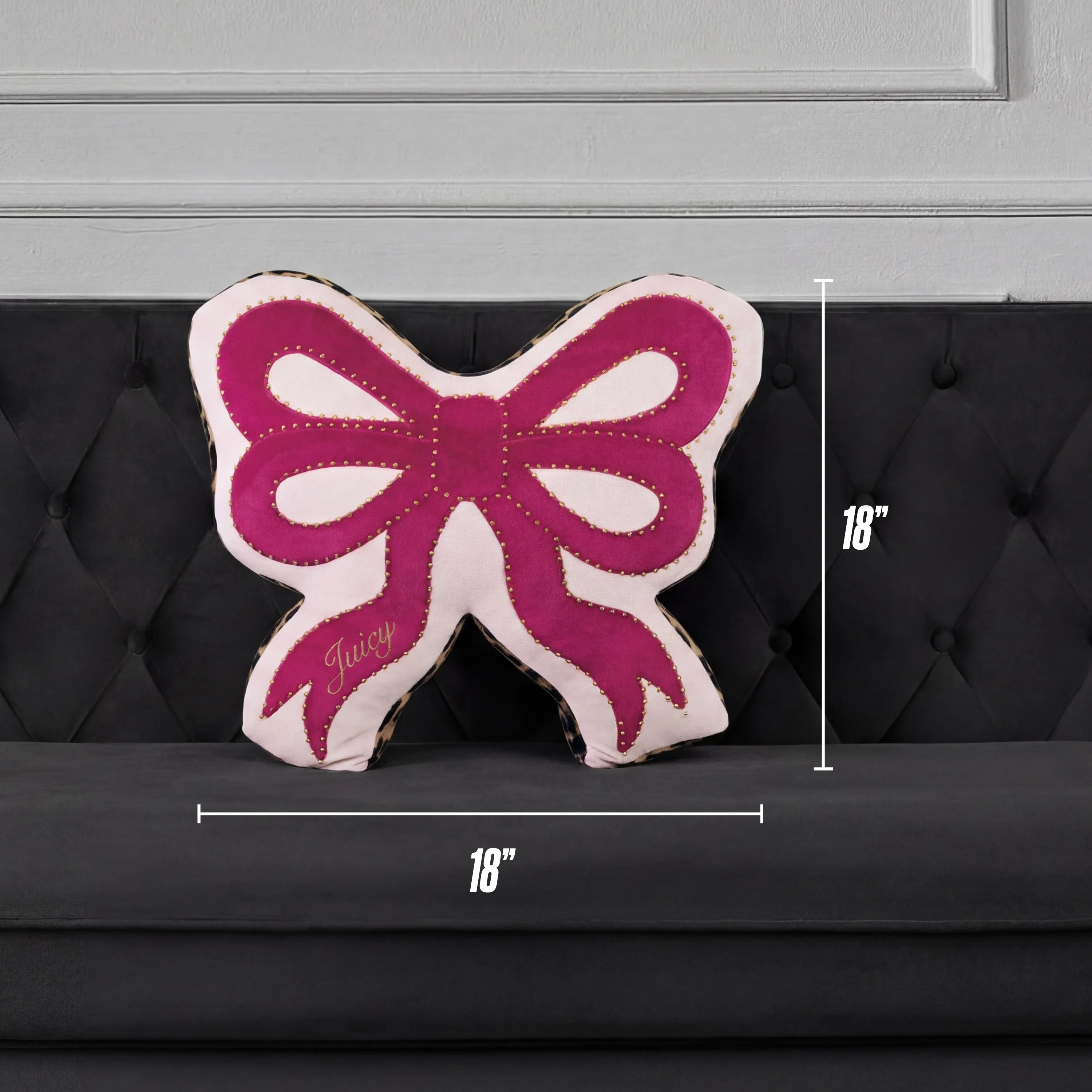 Reversible Bow Decorative Pillow - Image 6