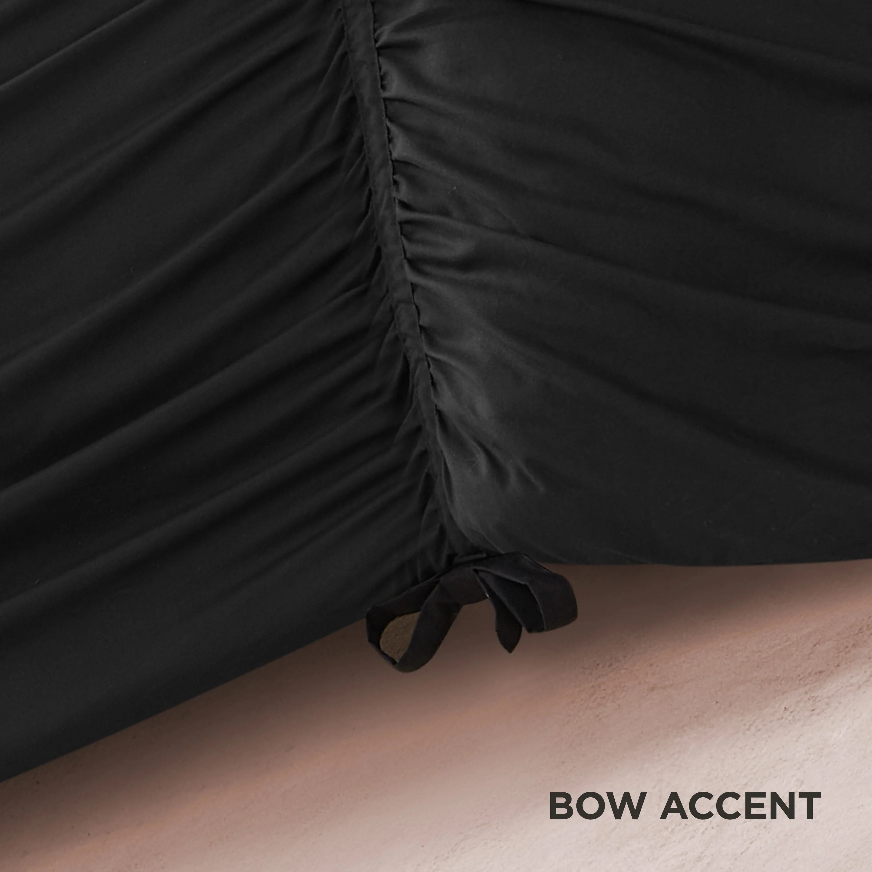 Ribbon Ruched Comforter Set - Image 8