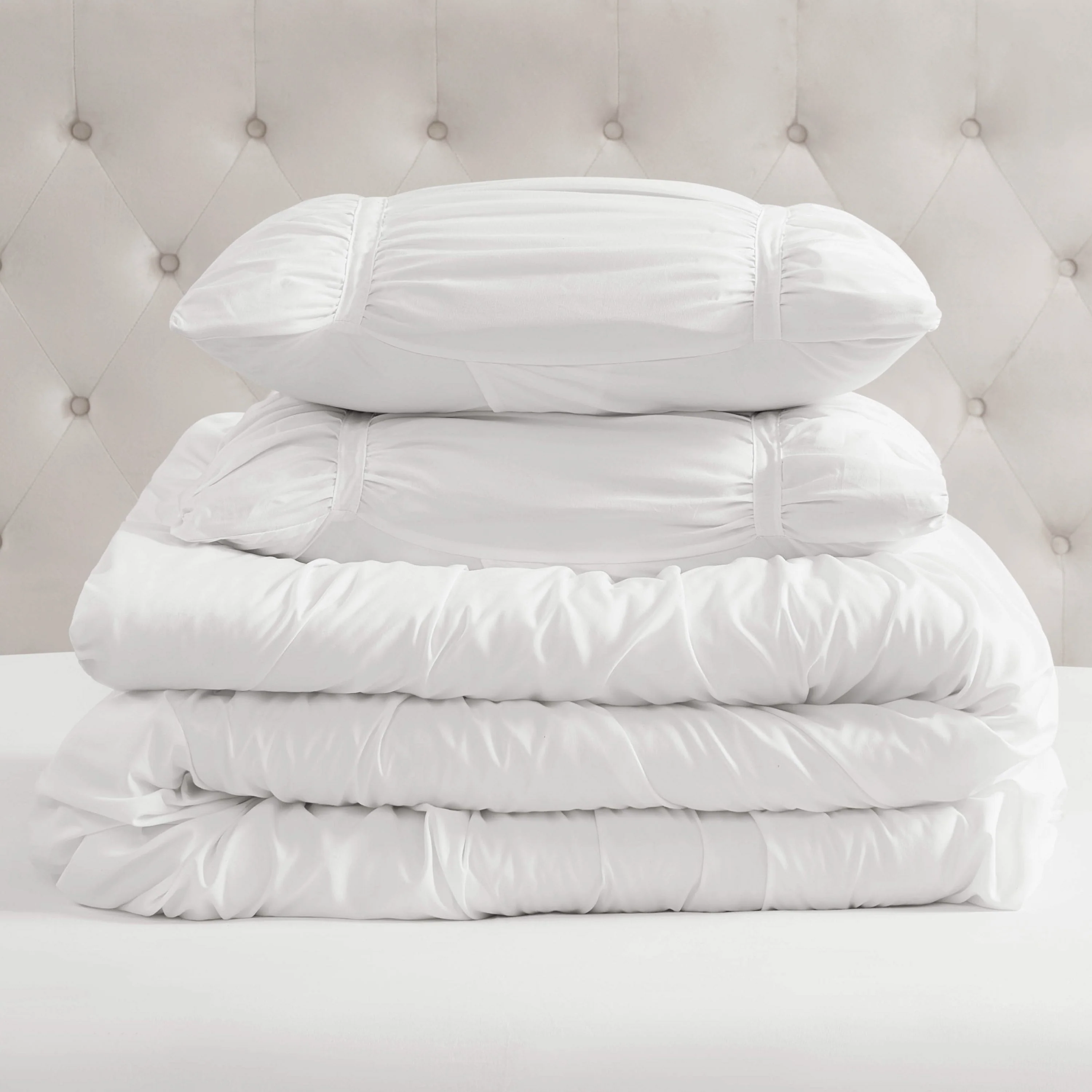 Ribbon Ruched Comforter Set - Image 5