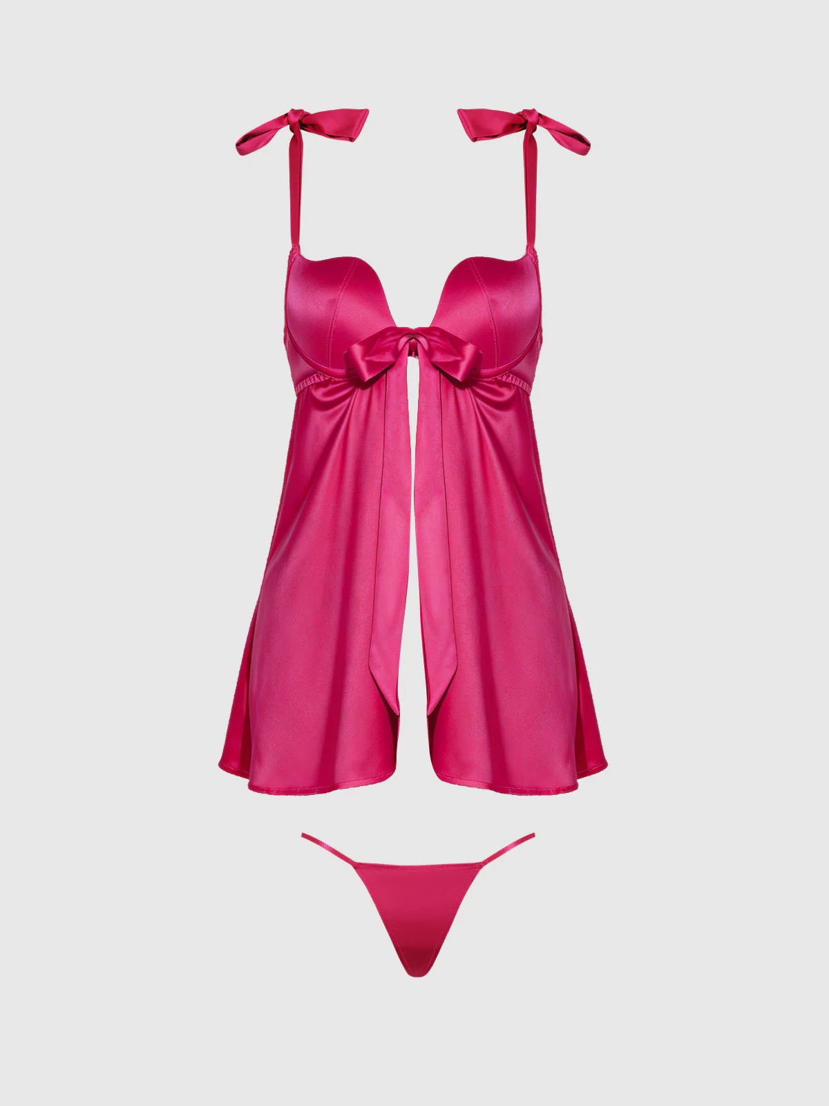 Rising Star Openable Babydoll Set In Petra Satin - Image 7