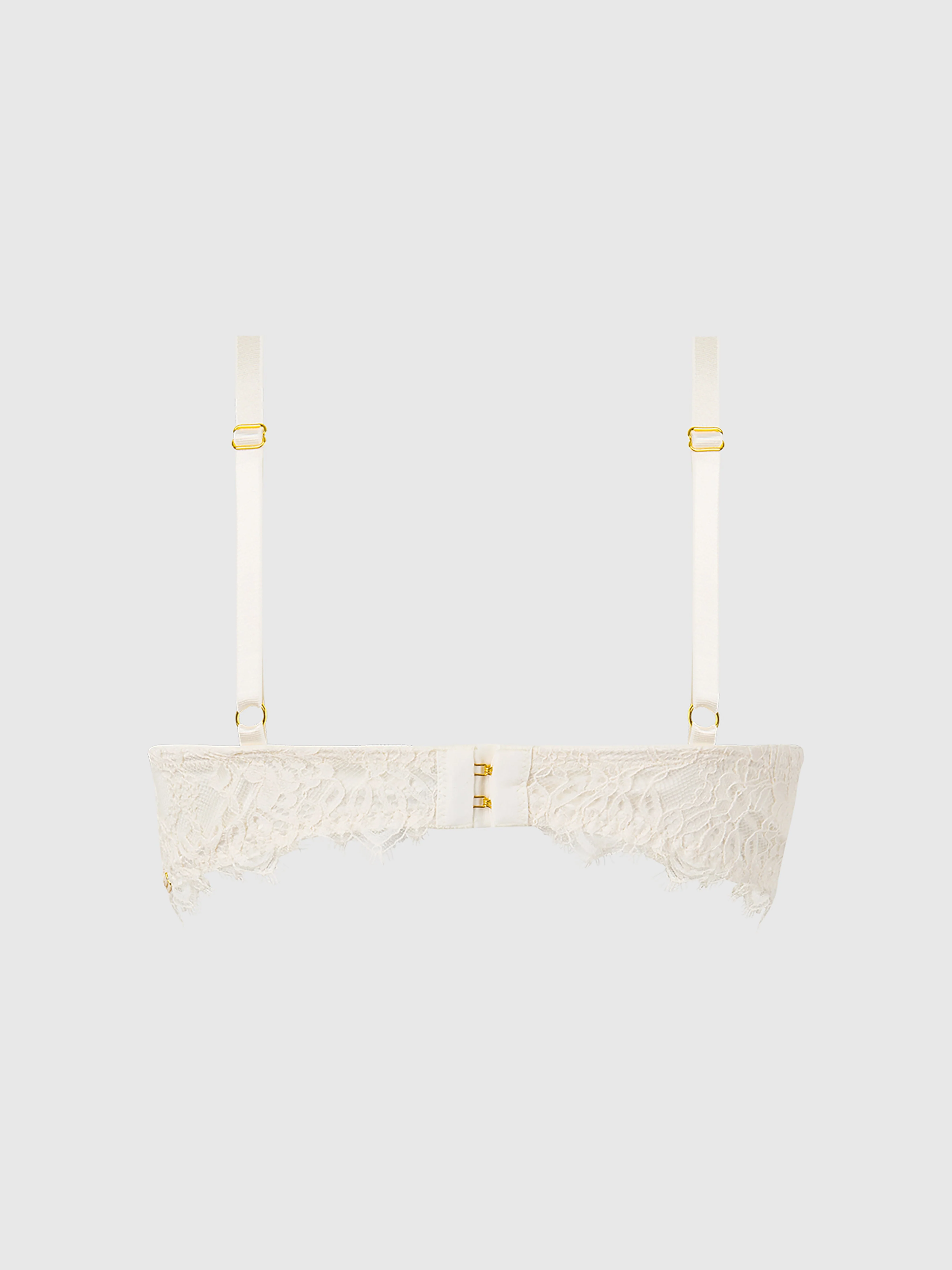 Rosalind Lace Cup Bra With Satin Half Cup - Image 9