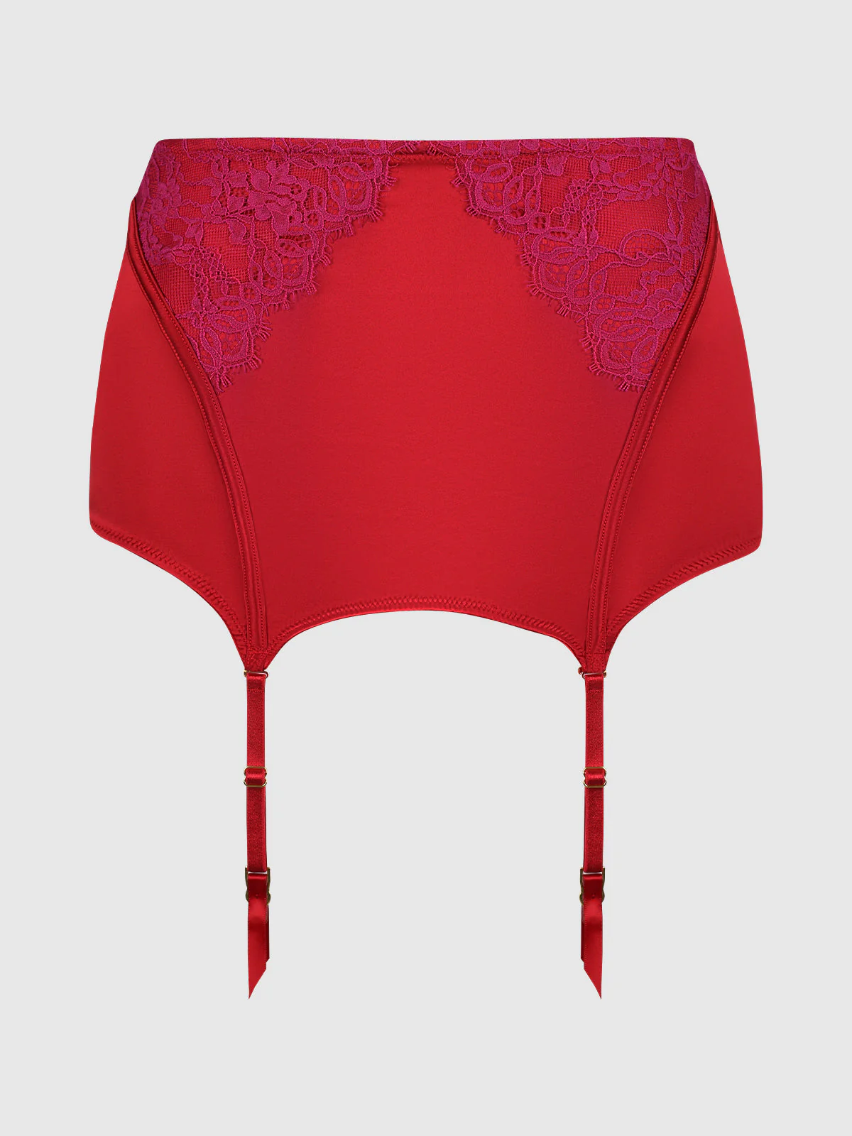 Rosalind Lace & Satin Open Back Garter Skirt - Image 6