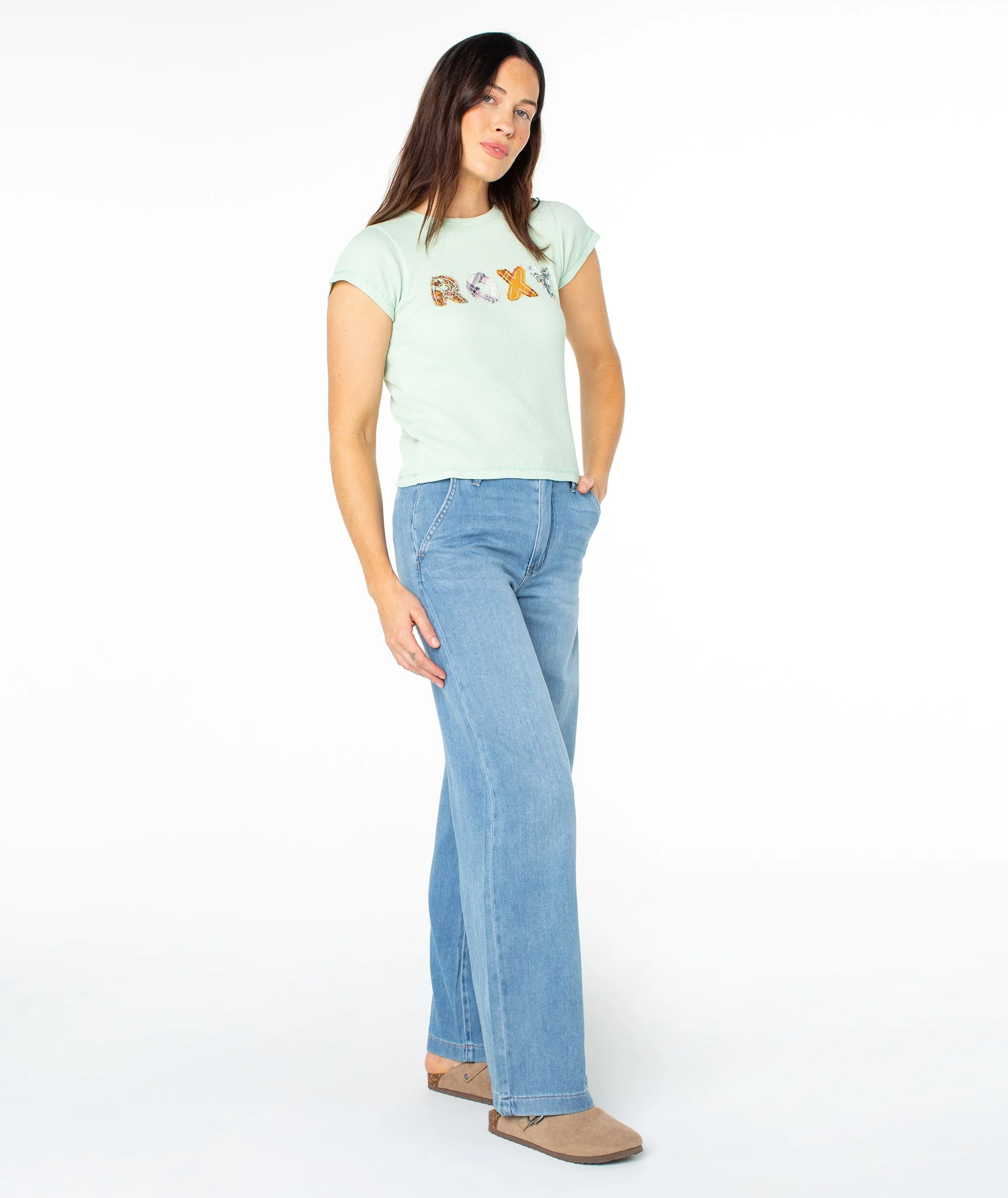 Roxy Patchwork 90s Baby Tee - Image 6