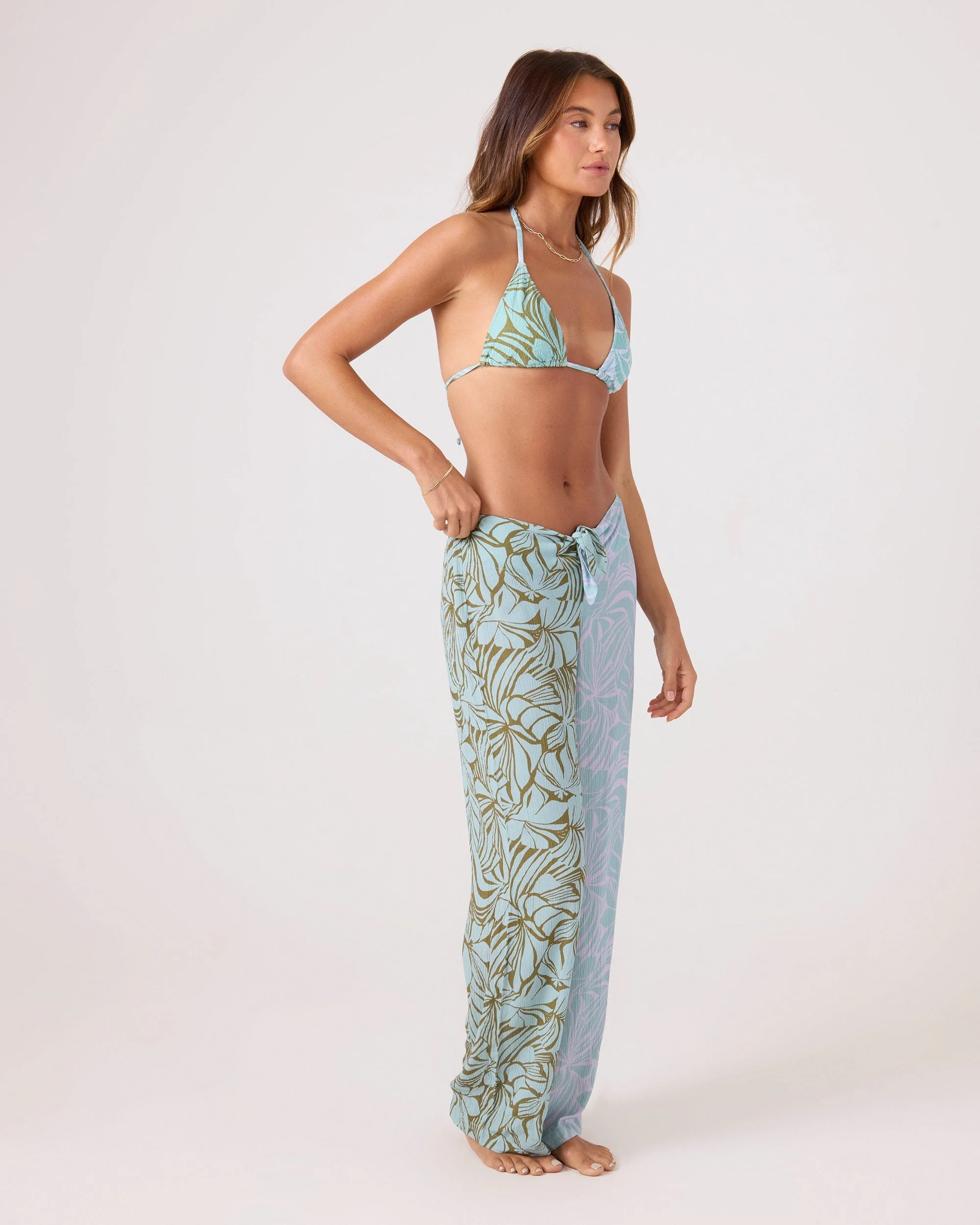 Sea Bloom Front Tie Pant - Image 2