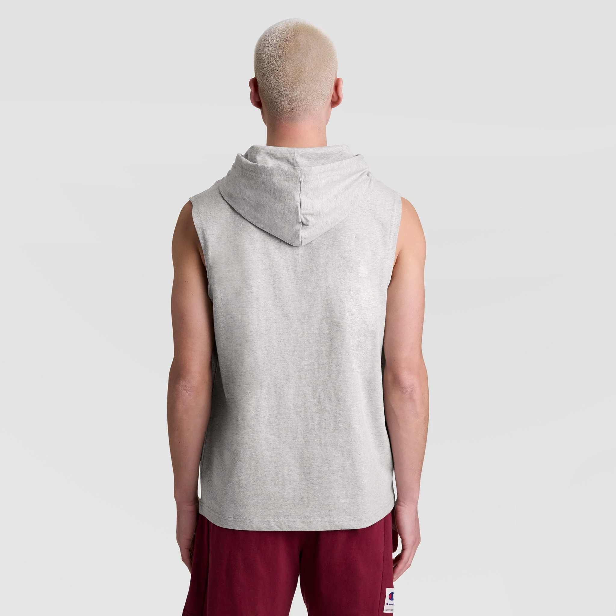 Sleeveless Hoodie, Embroidered C Logo - Image 3