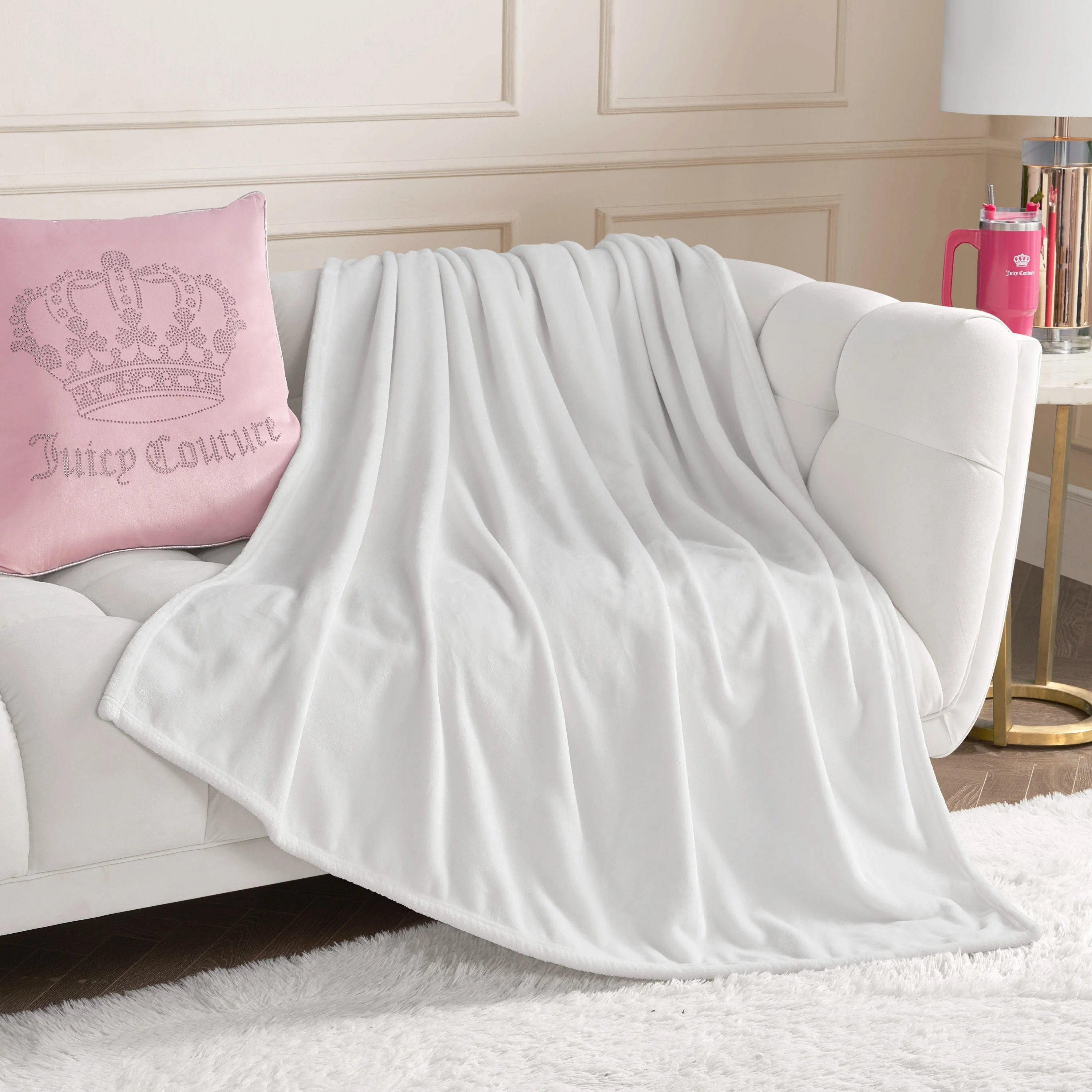 Solid Plush Throw Blanket - Image 3