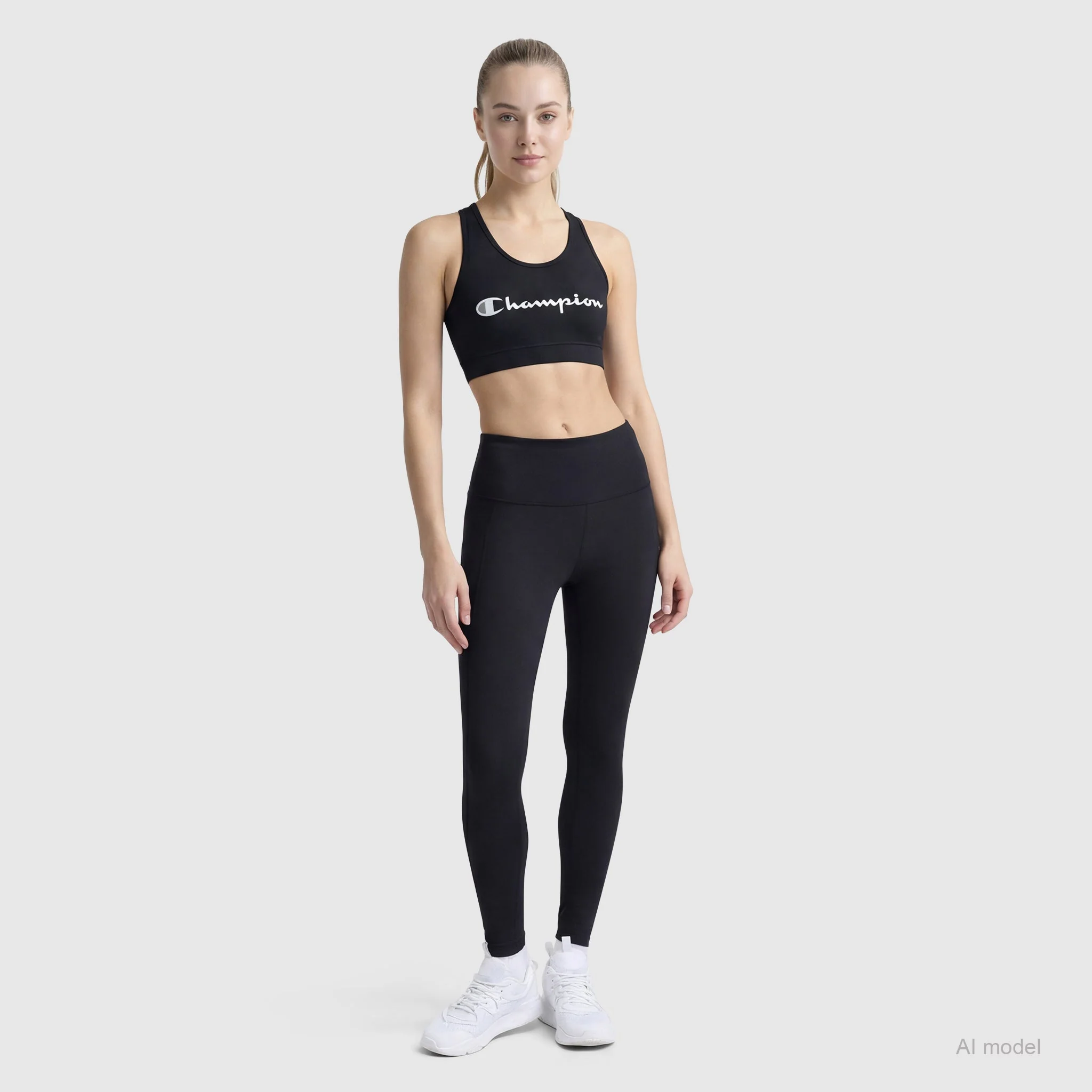 Sports Bra, Script Logo - Image 6