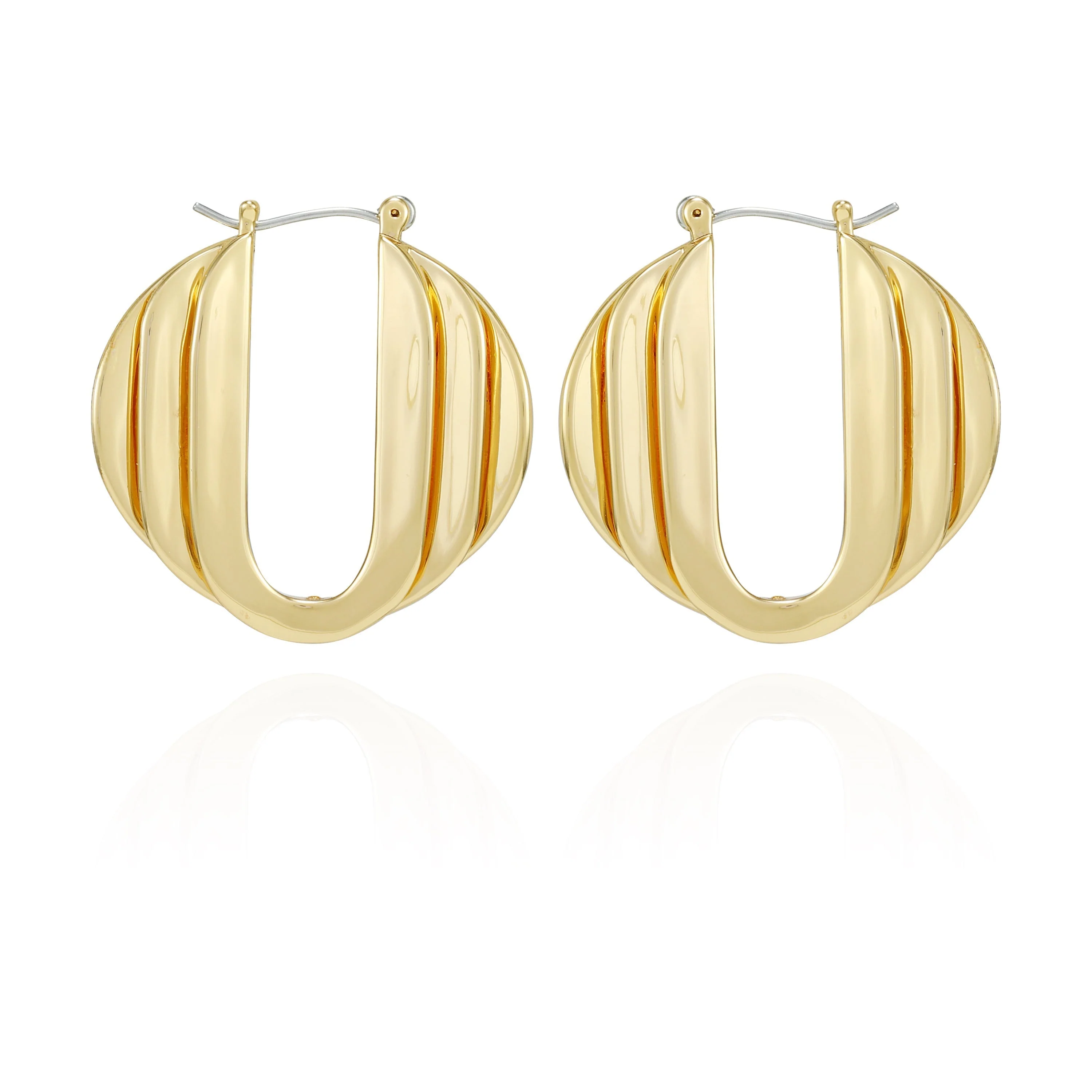 Stacked Link Hoop Earrings