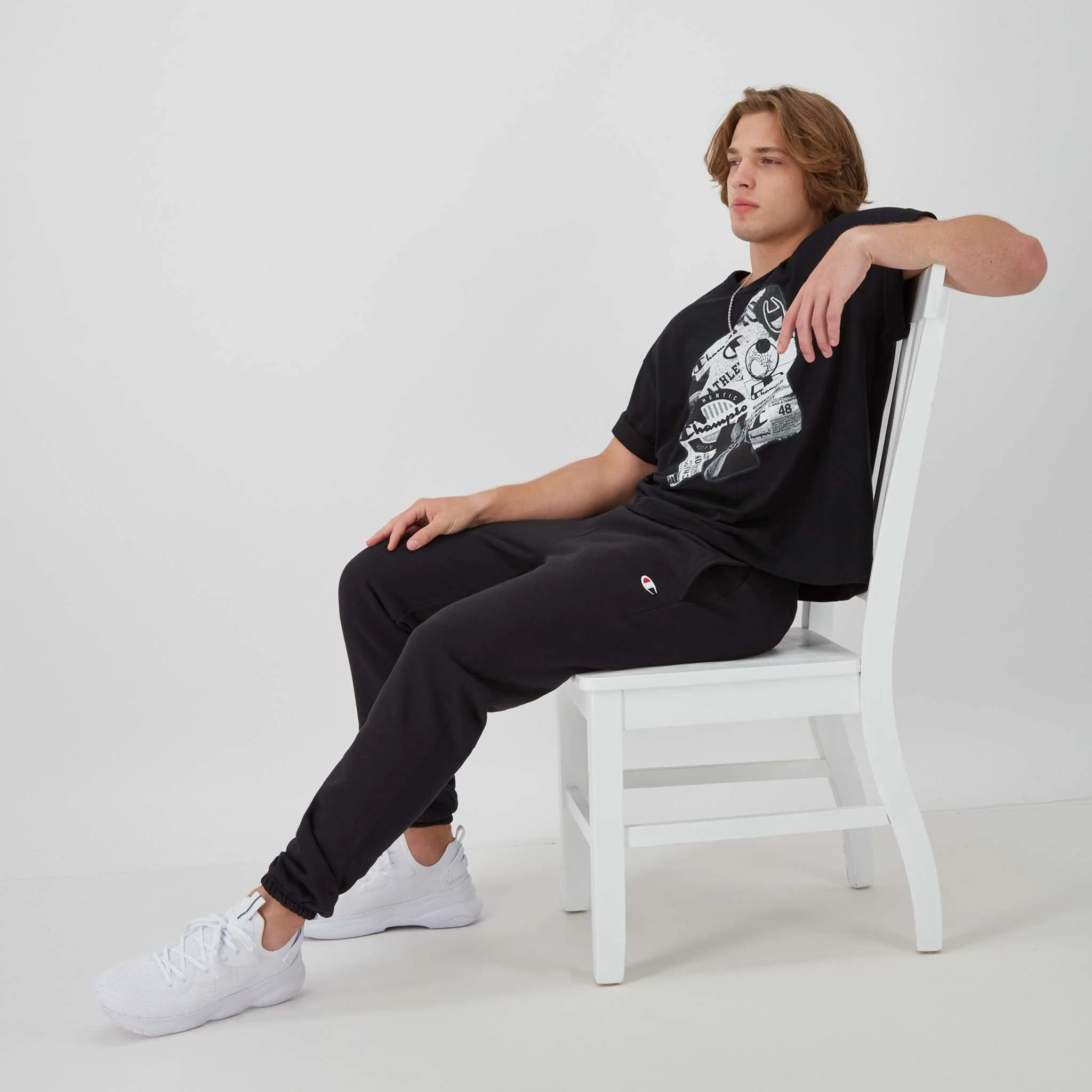 Stadium Reverse Weave Small Logo Cinched Sweatpant - Image 5