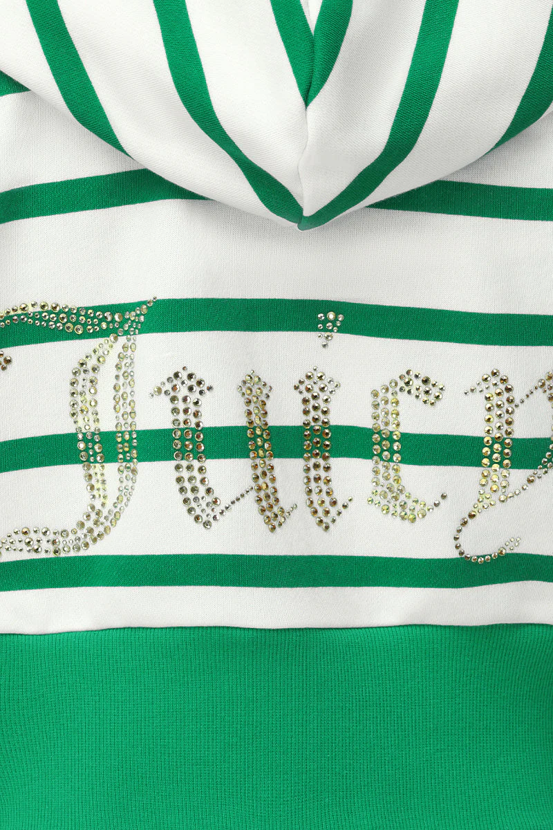 Stripe Bling Terry Hoodie - Image 4