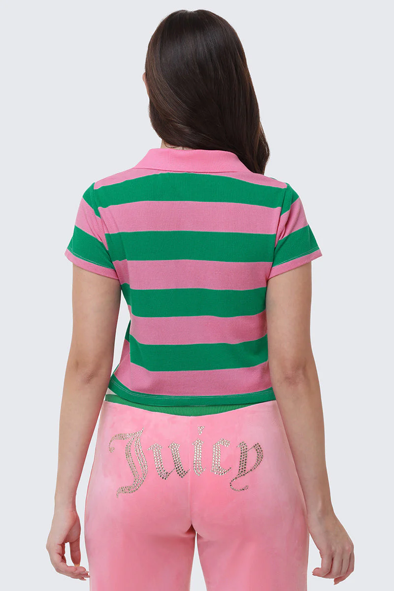 Stripe Embroidered Baby Polo - Image 3