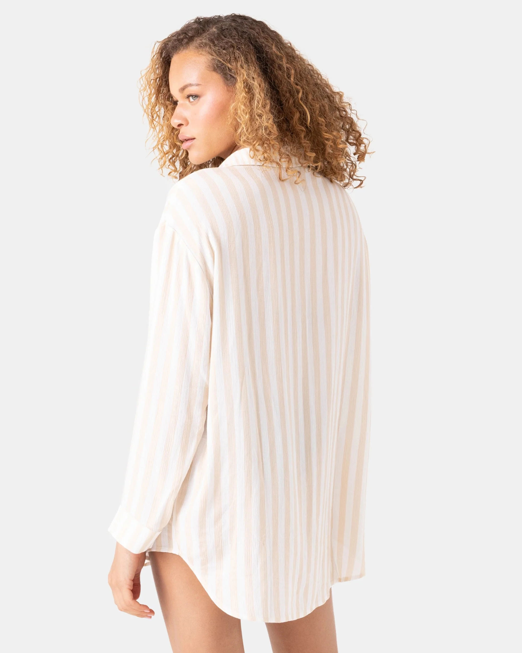 Stripe Out Cover Up Shirt - Image 3