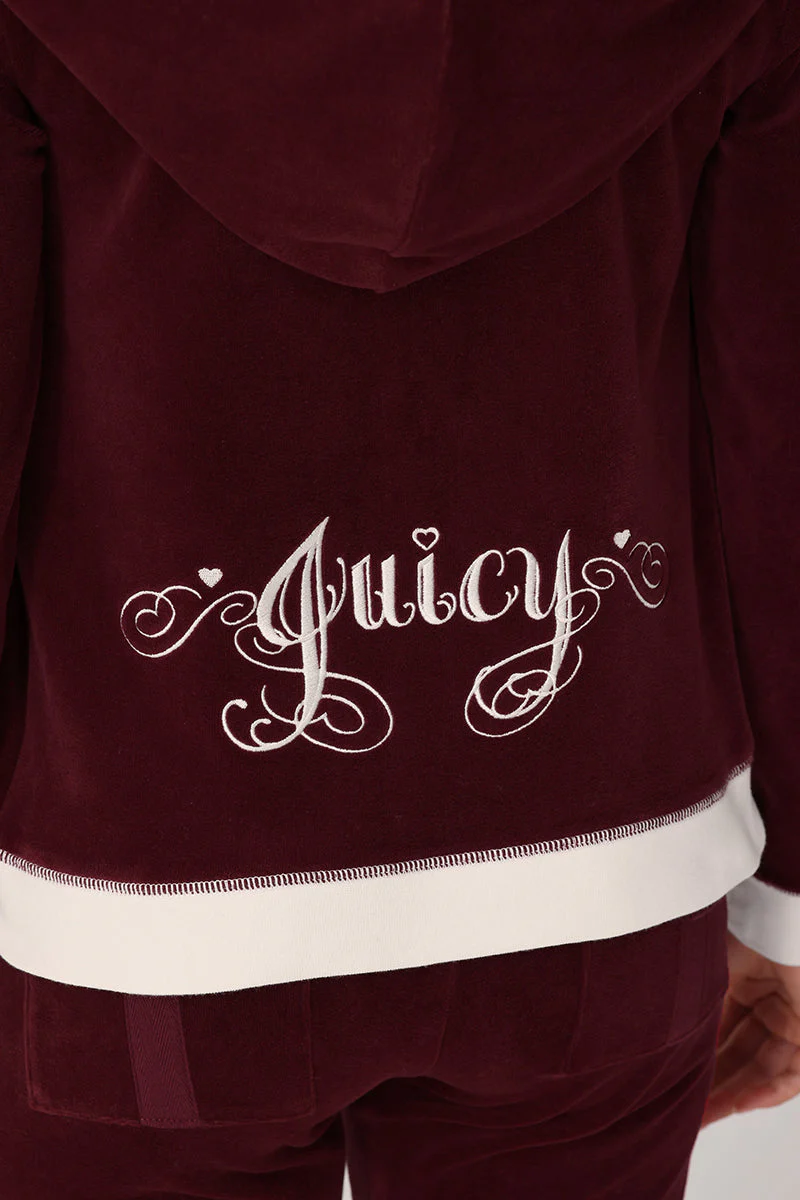 Sweetheart Cotton Velour Hoodie - Image 4