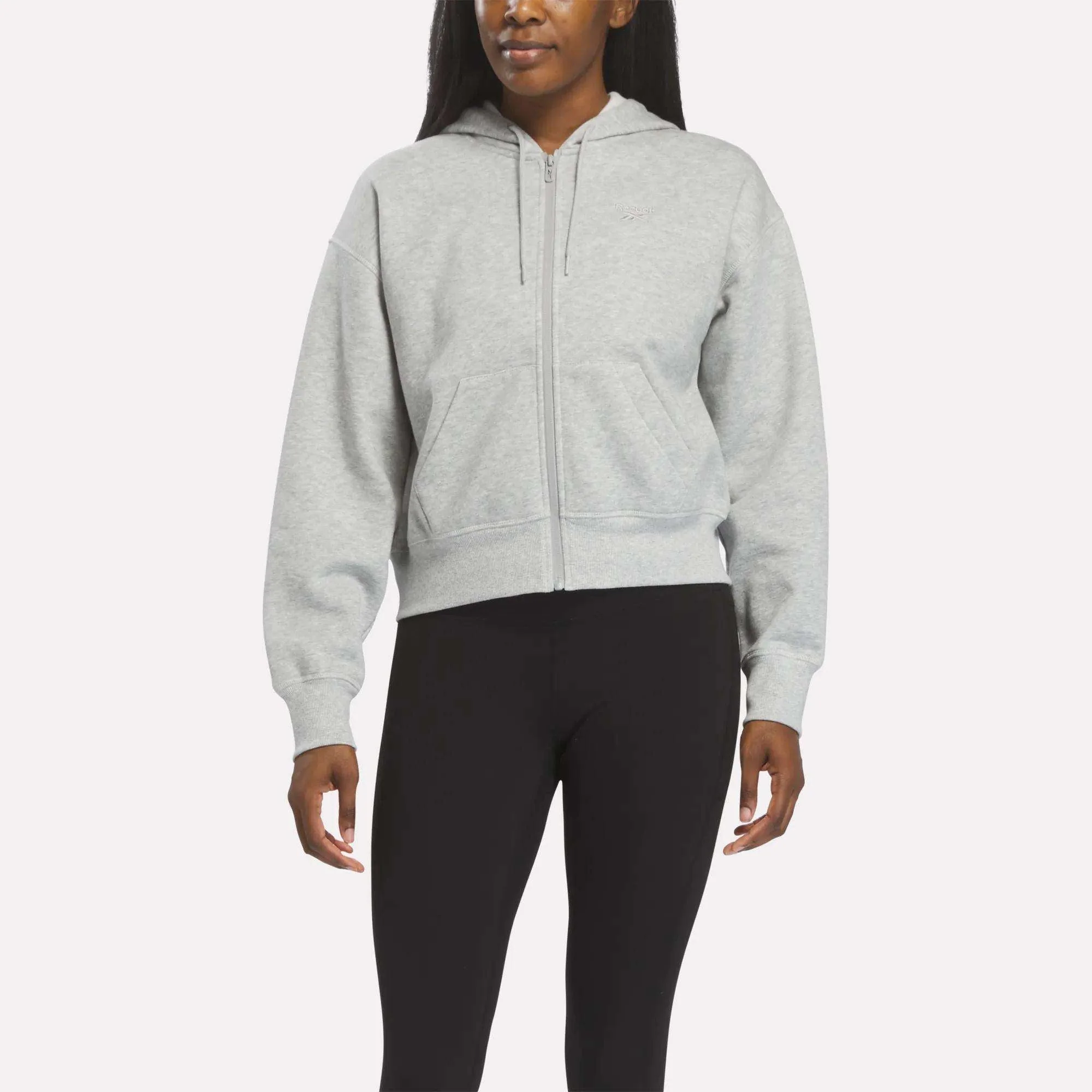 Women's Cropped Full-Zip Hoodie
