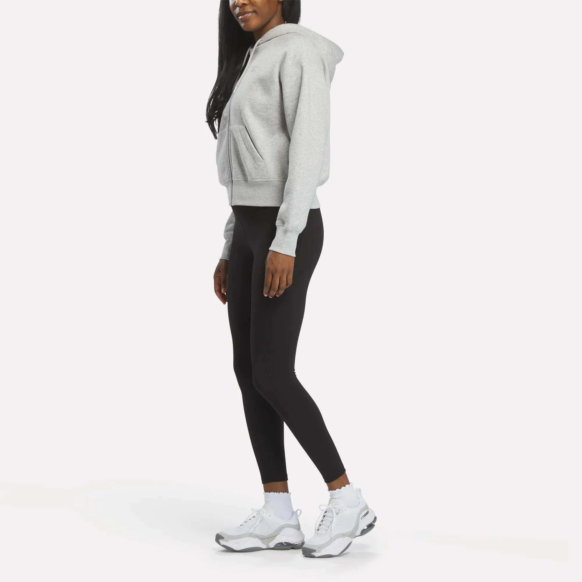 Women's Cropped Full-Zip Hoodie - Image 3