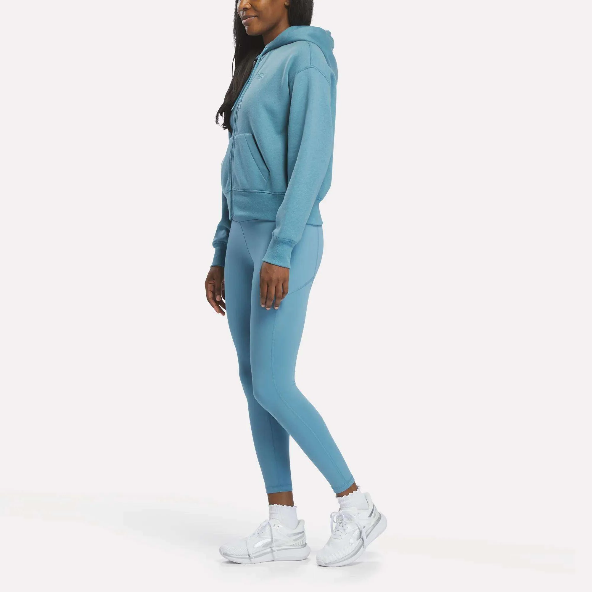 Women's Cropped Full-Zip Hoodie - Image 3