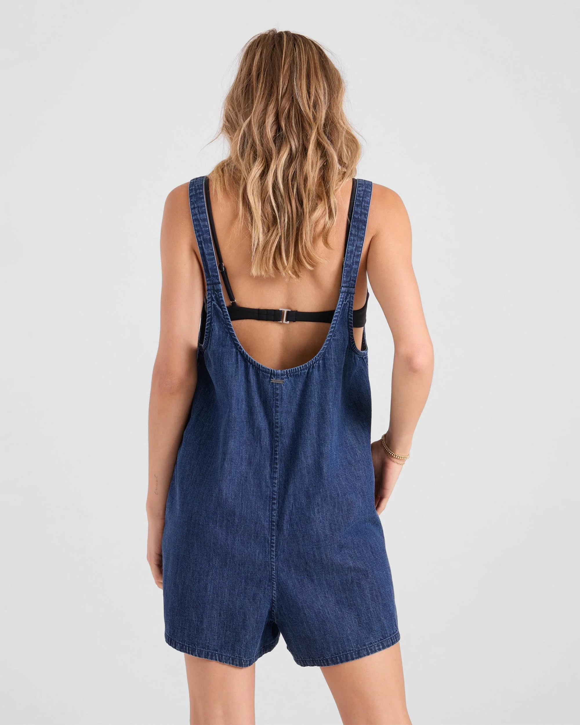 Women's Lived In Shorts Romper - Image 2