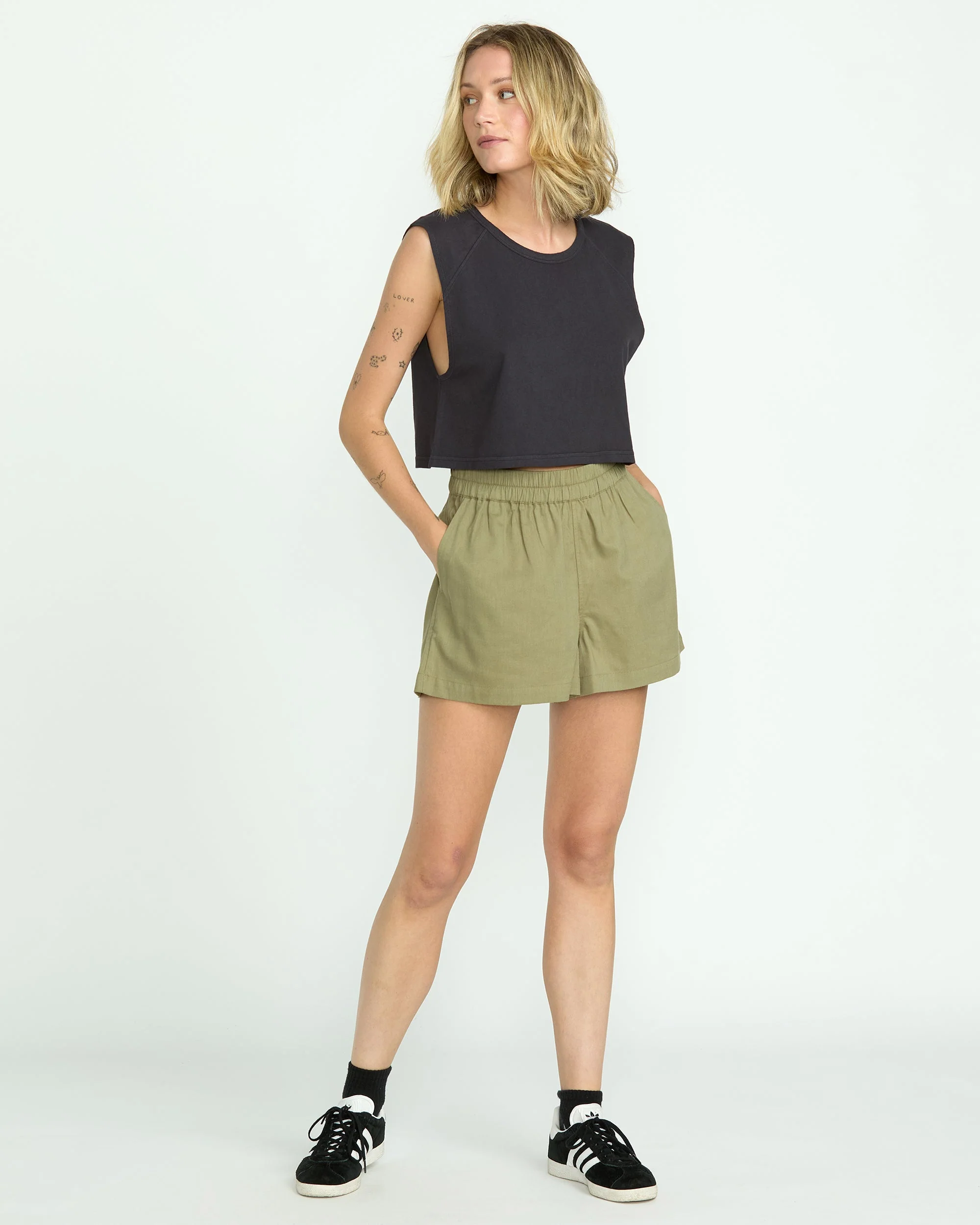 Women's Lived In Track Shorts - Image 5