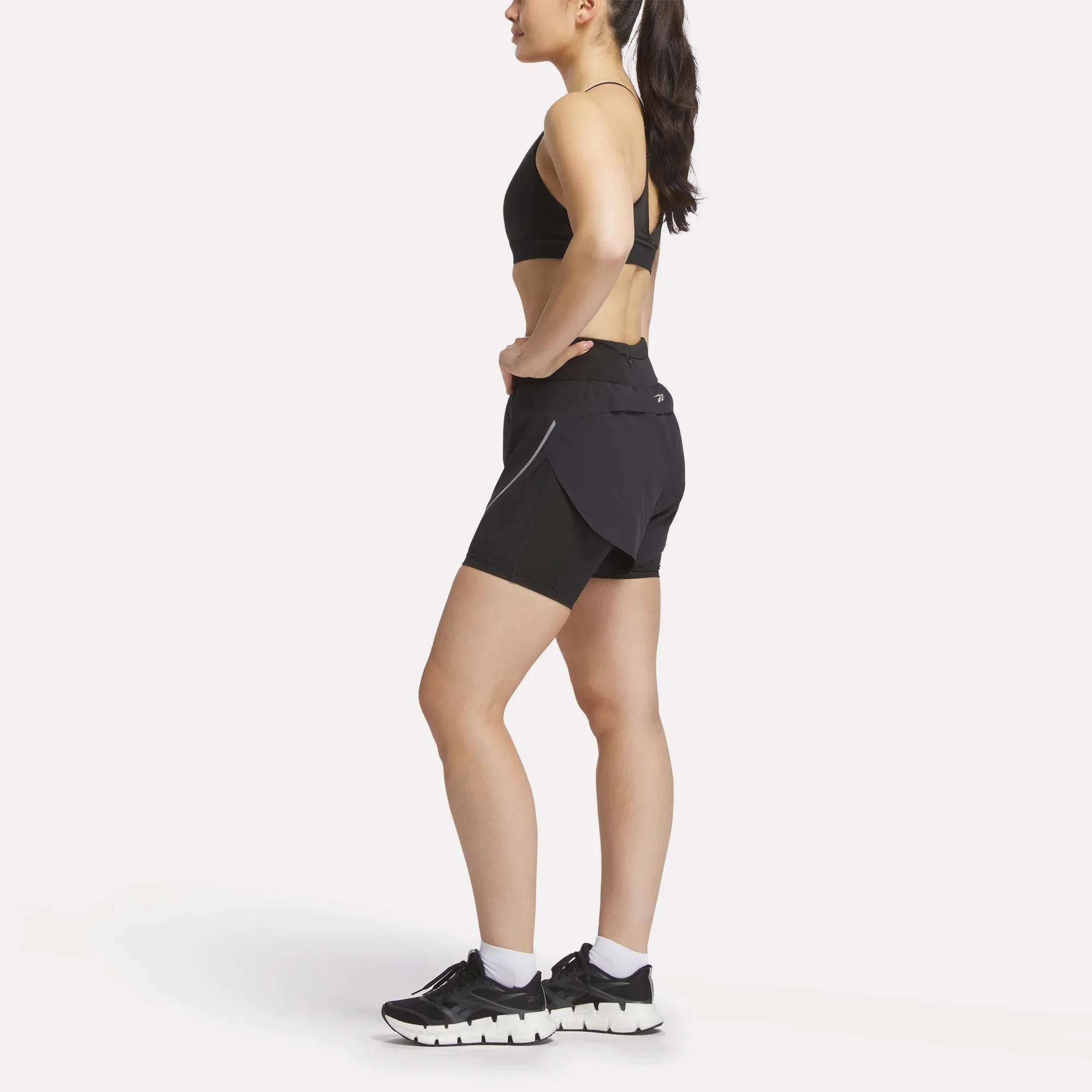 Women's Lux Metallic 2-in-1 Running Shorts 3" - Image 2