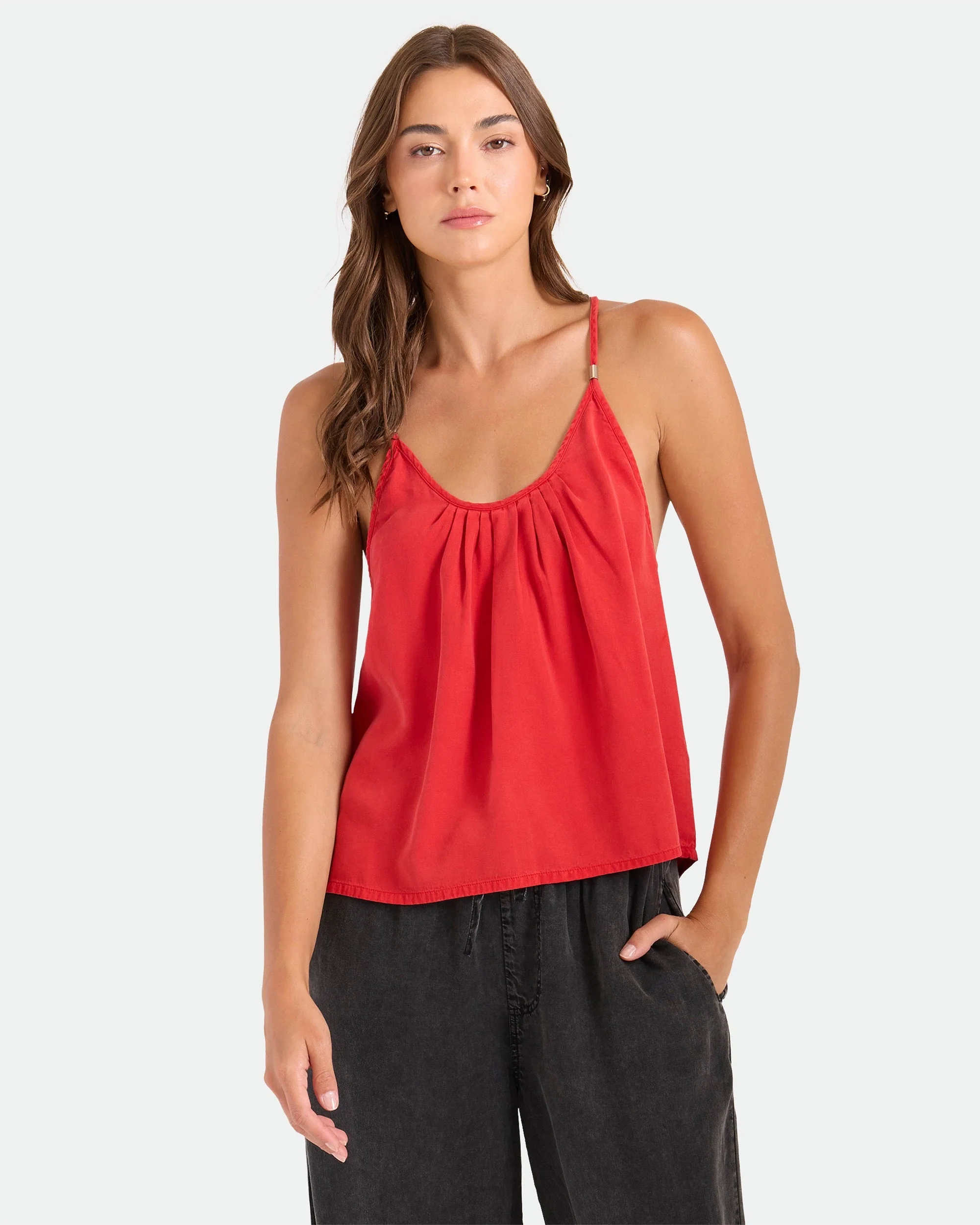 Women's Pleat Heart Cami