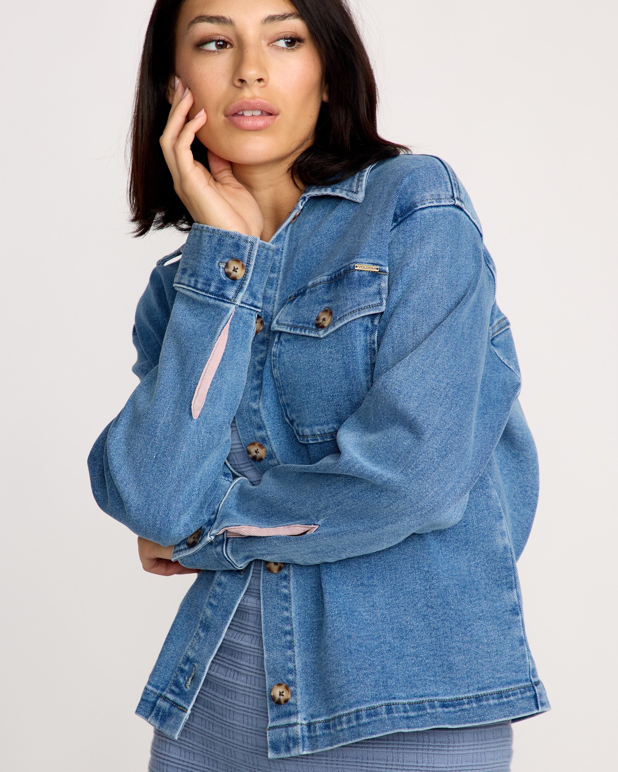 Women's Stoned BF Shacket - Image 5