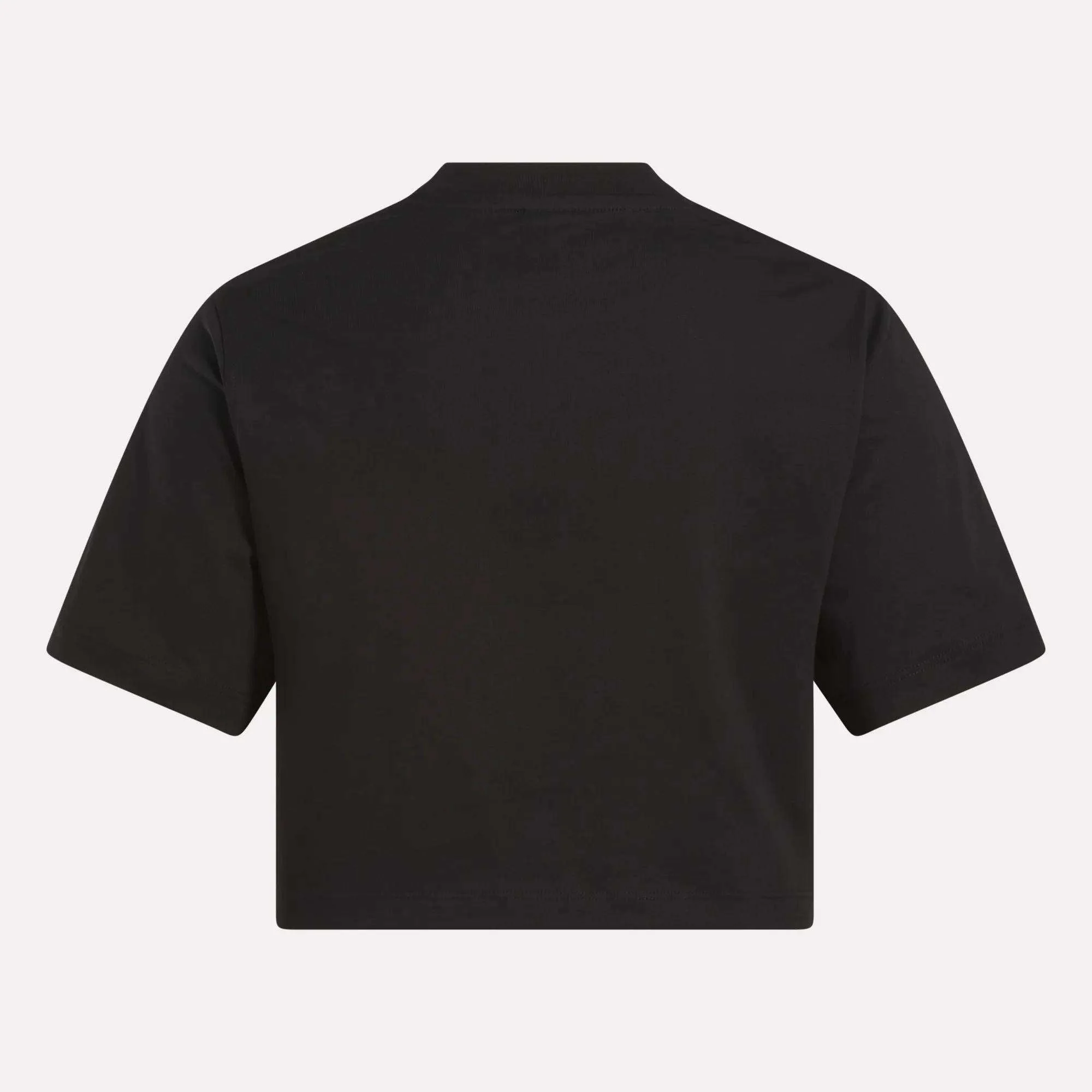 Women's Two-Color Logo Crew Cropped Short Sleeve Tee - Image 4