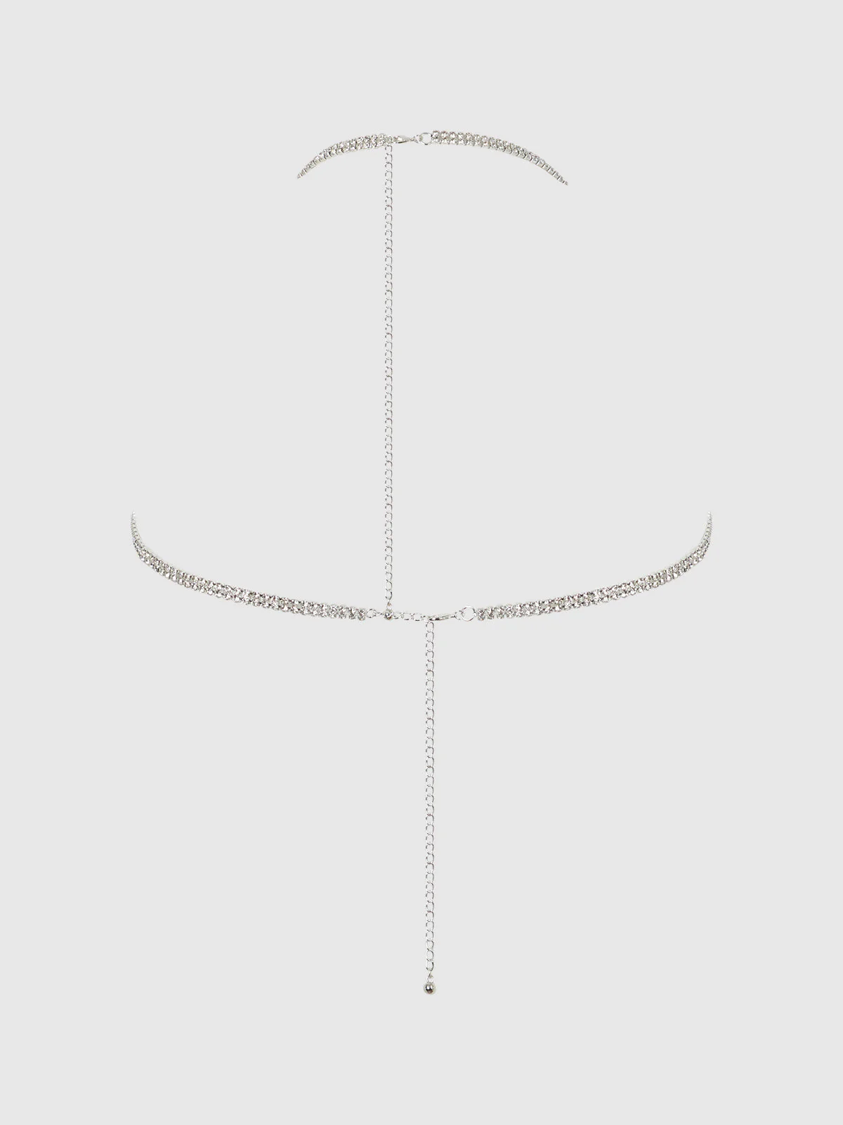 Ziggy Rhinestone Dangle V-Neck Bra - Image 4